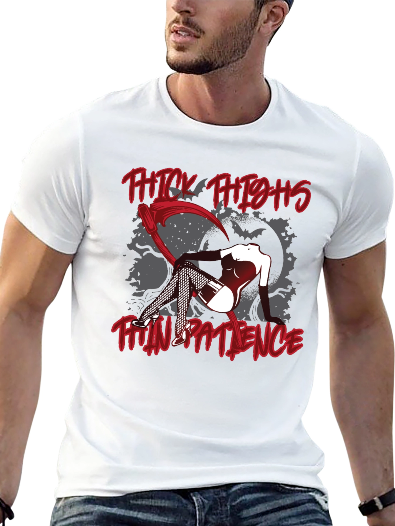 Thick Thighs Thin Patience Graphic Tee