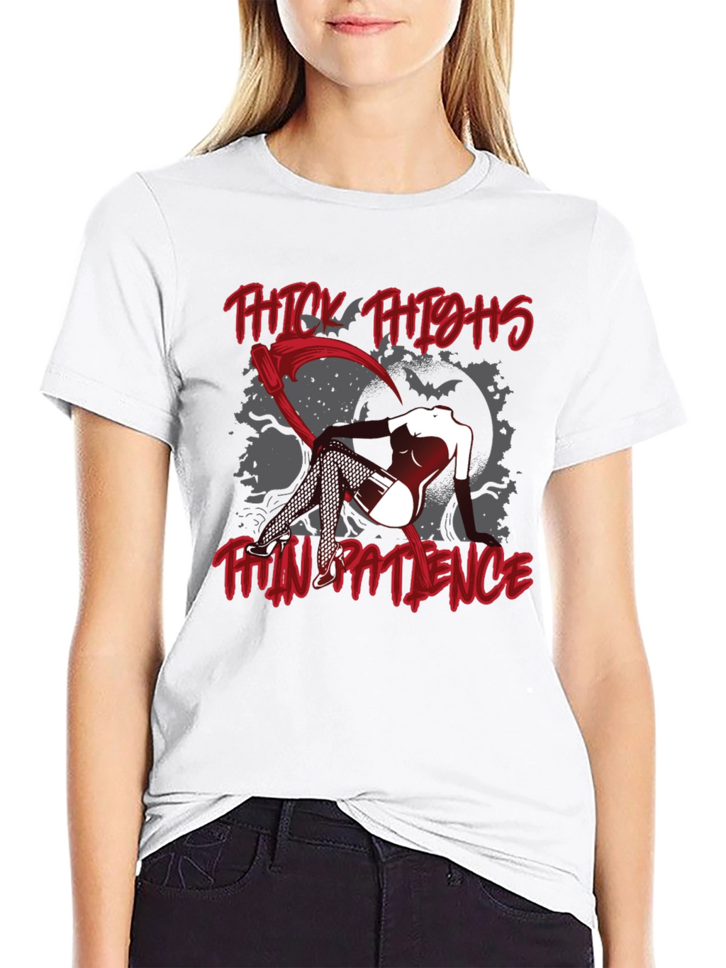 Thick Thighs Thin Patience Graphic Tee
