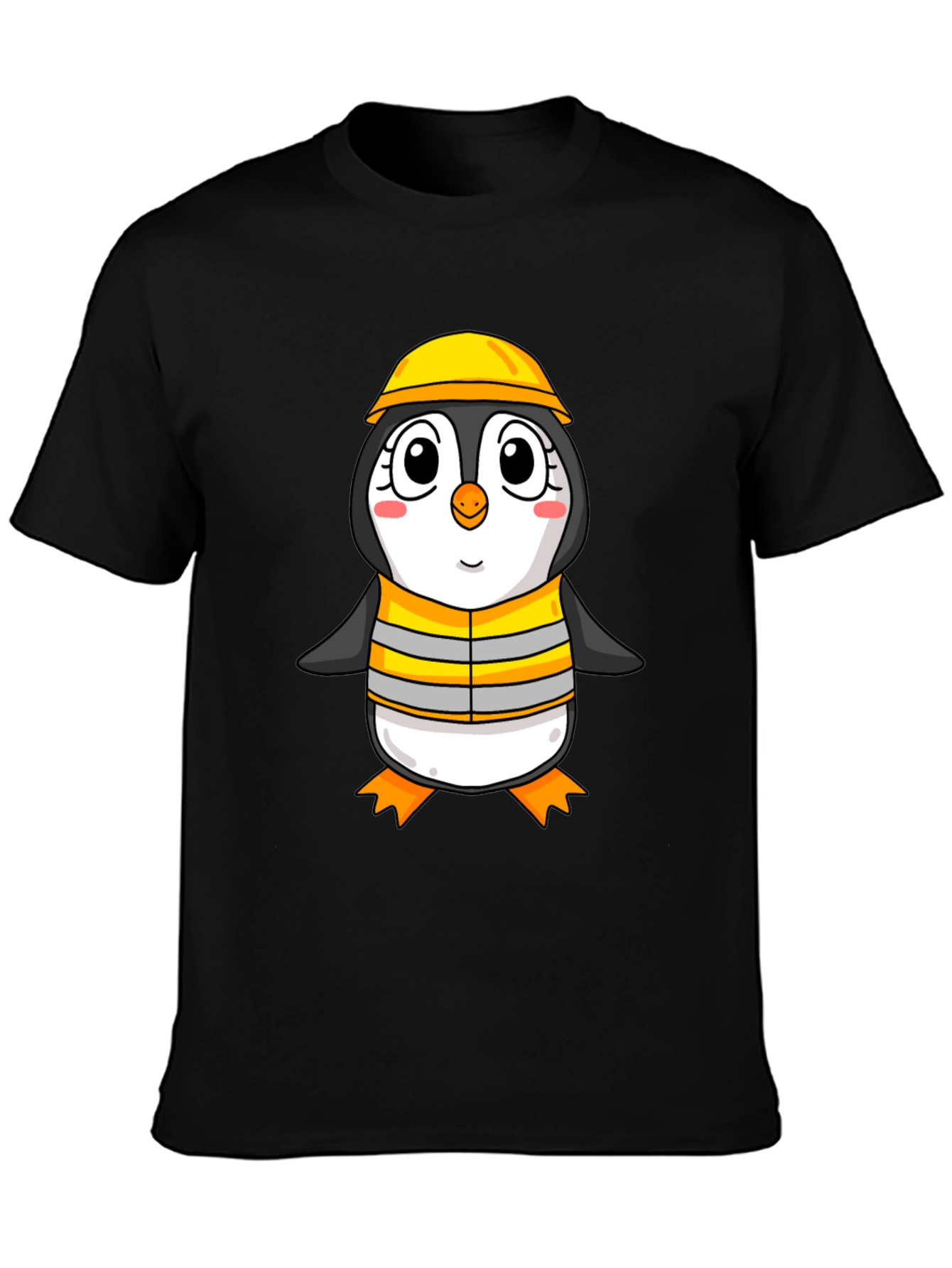 Penguin Construction Worker T-Shirt
