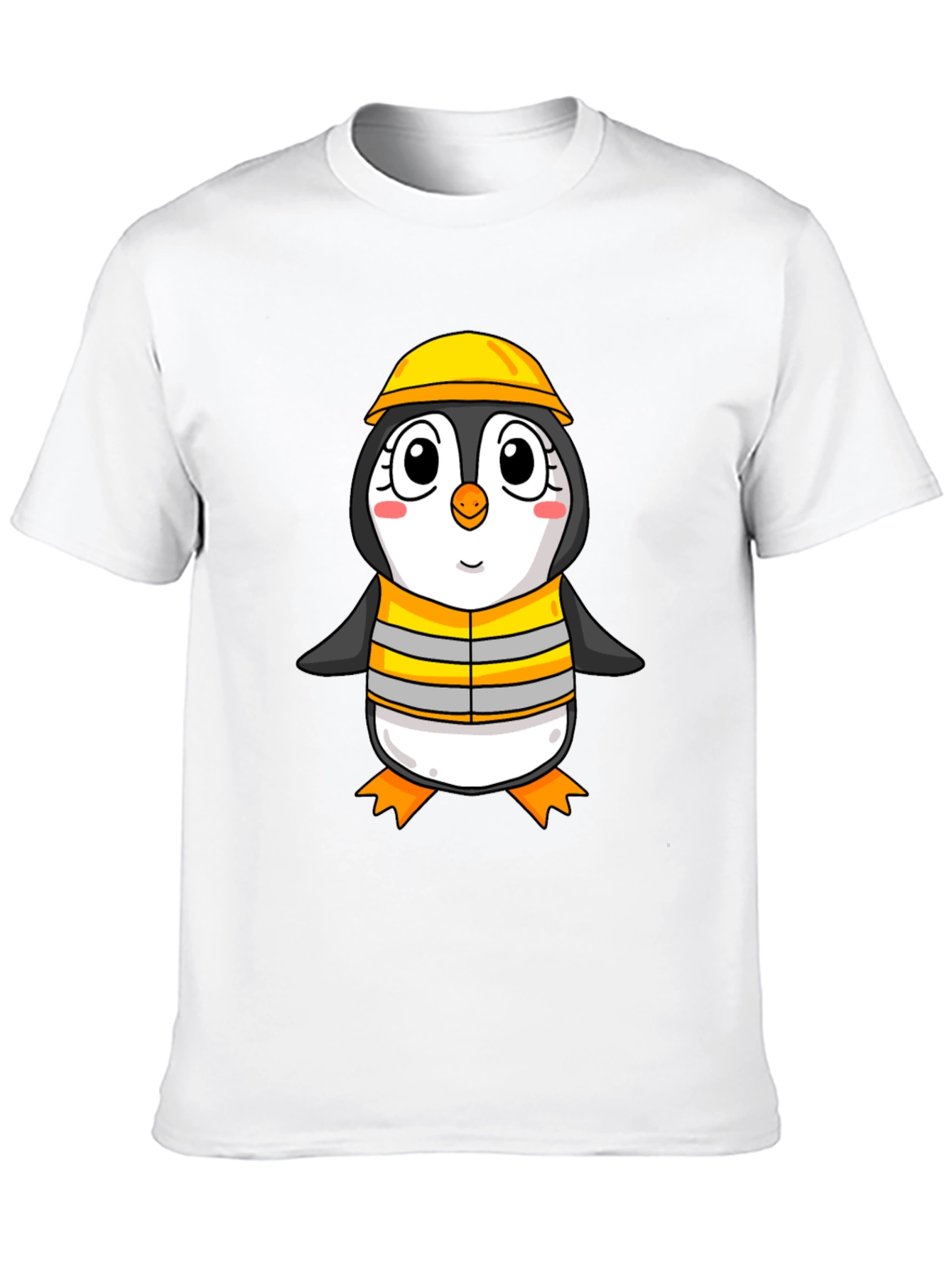 Penguin Construction Worker T-Shirt
