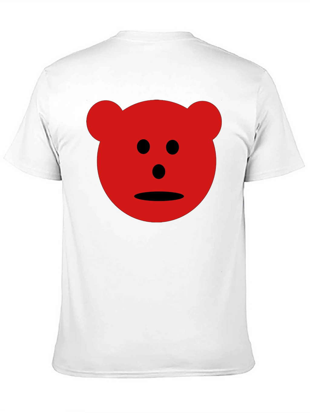 Red Bear Graphic Black T-Shirt