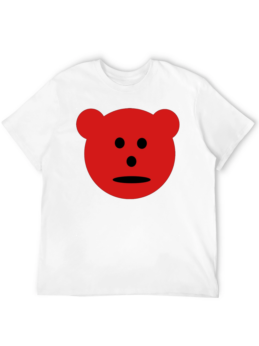 Red Bear Graphic Black T-Shirt