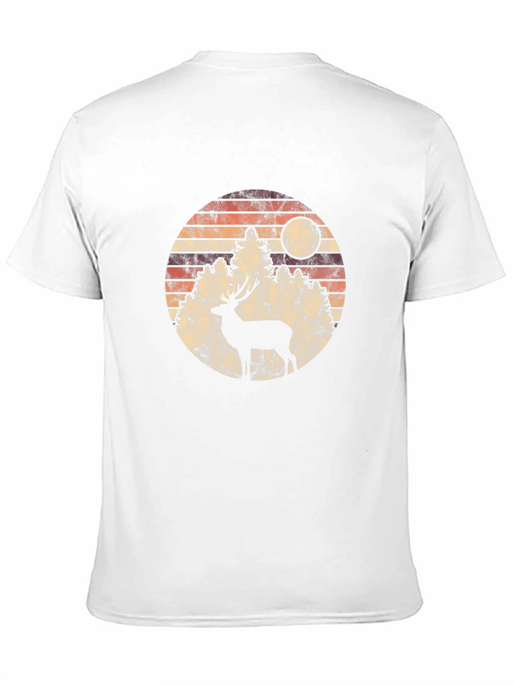 Retro Deer Silhouette Graphic Tee