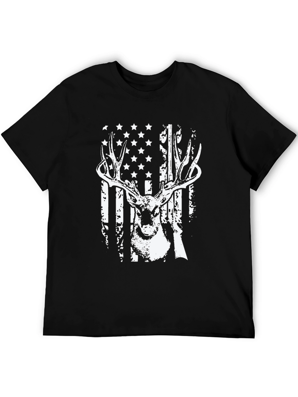 American Flag Deer Hunting T-Shirt