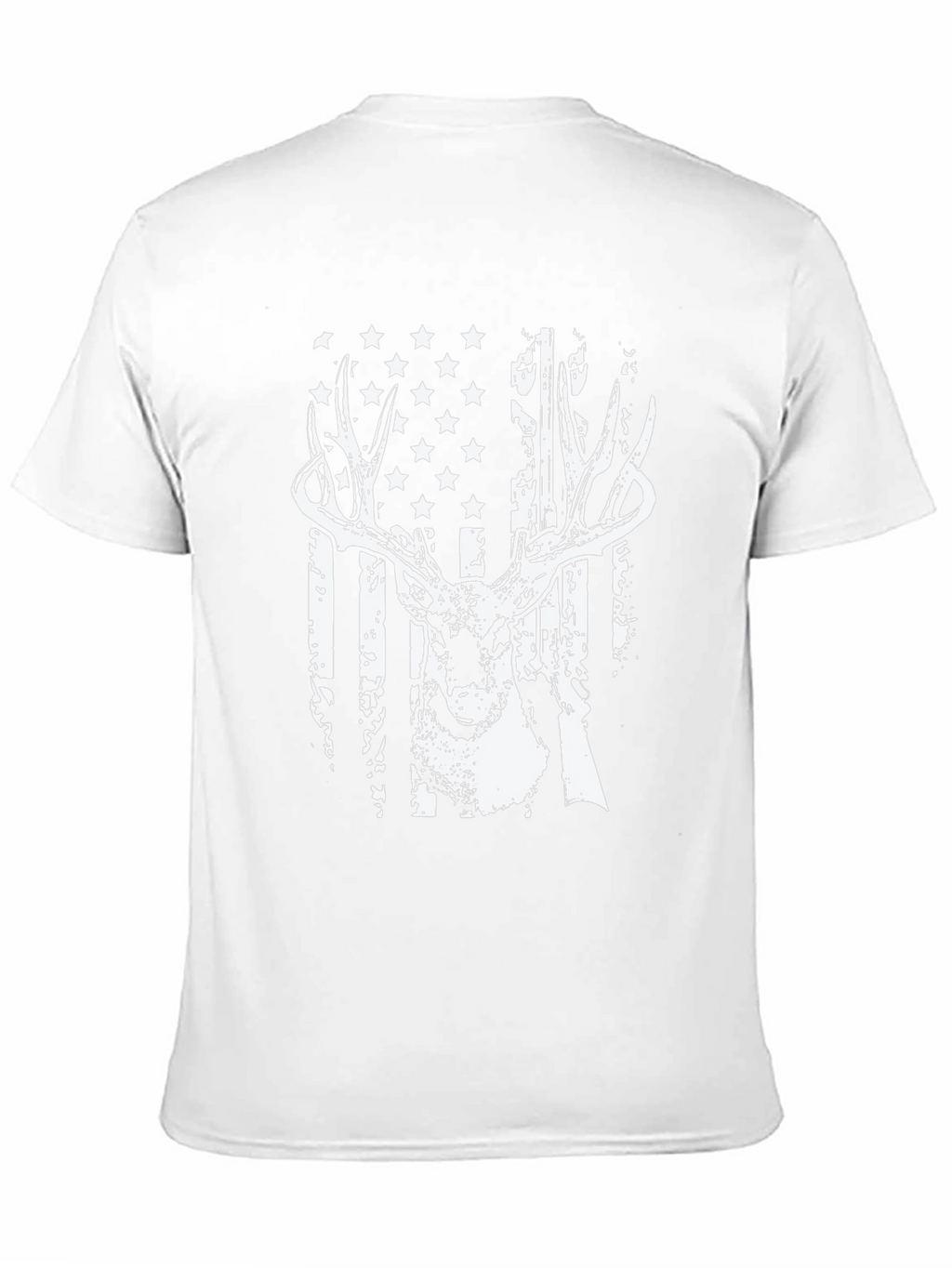 American Flag Deer Hunting T-Shirt