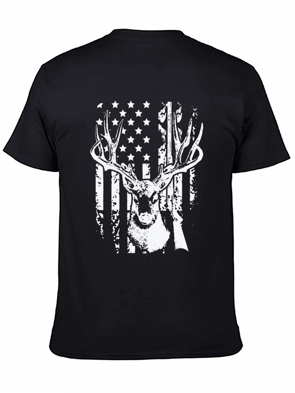 American Flag Deer Hunting T-Shirt