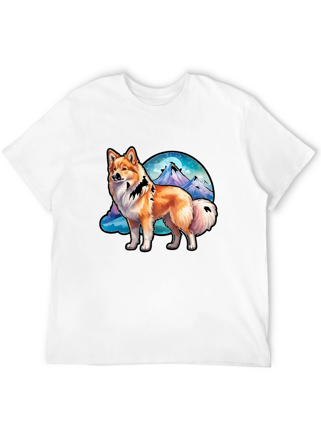 Dog & Mountain Graphic Tee - Nature Lovers Shirt