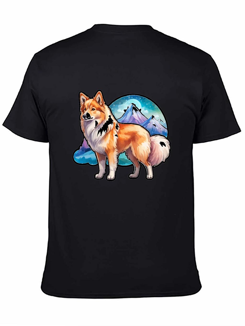 Dog & Mountain Graphic Tee - Nature Lovers Shirt