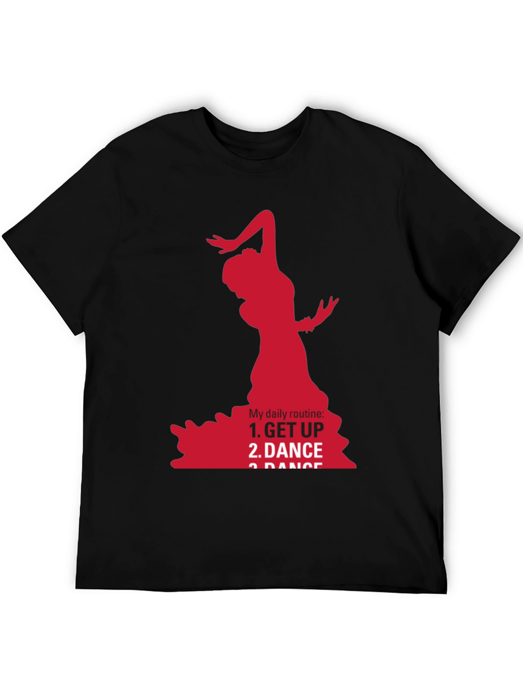 Flamenco Dancer Graphic Tee - Daily Routine T-Shirt