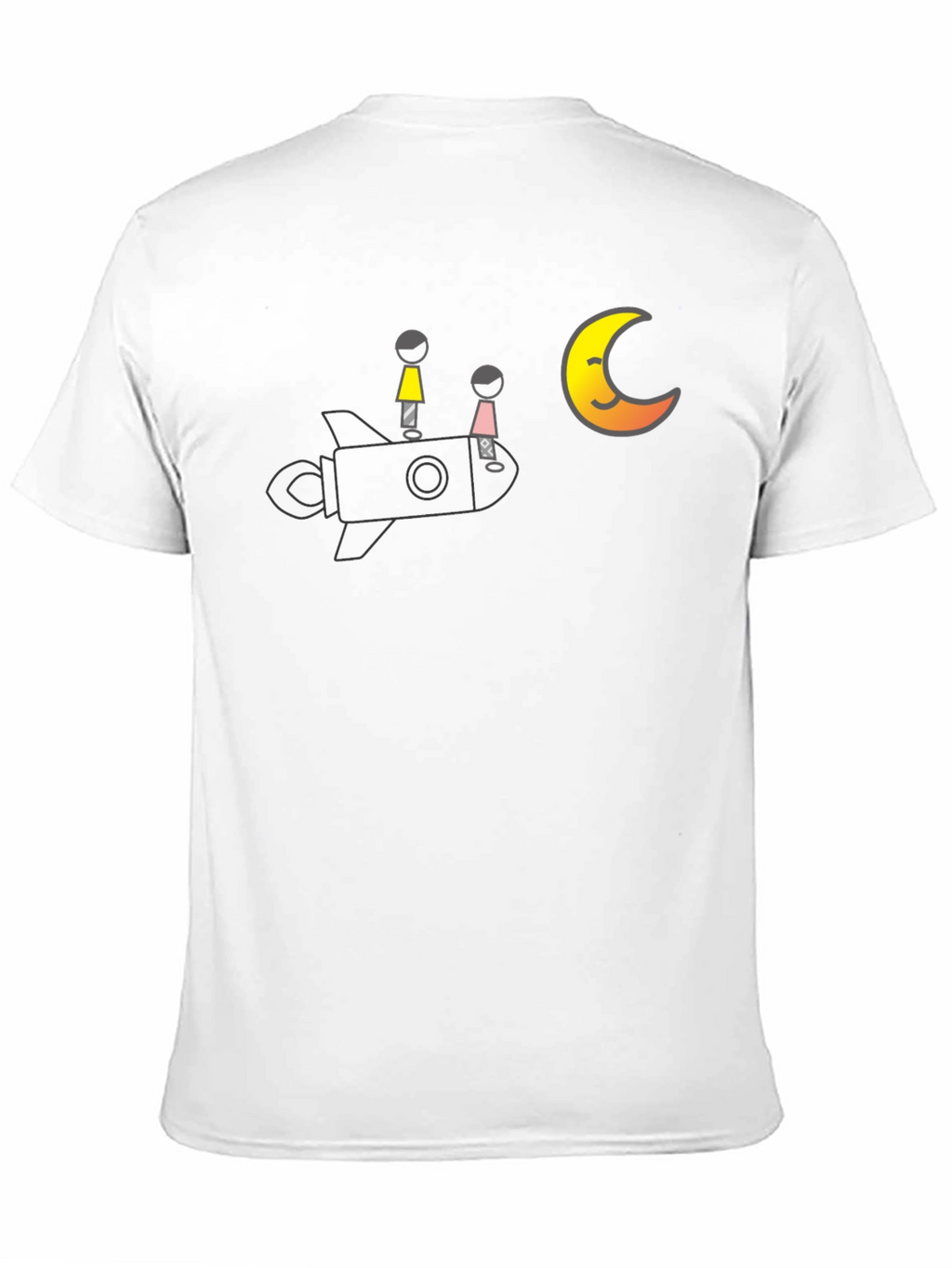 Rocket to the Moon T-Shirt - Black