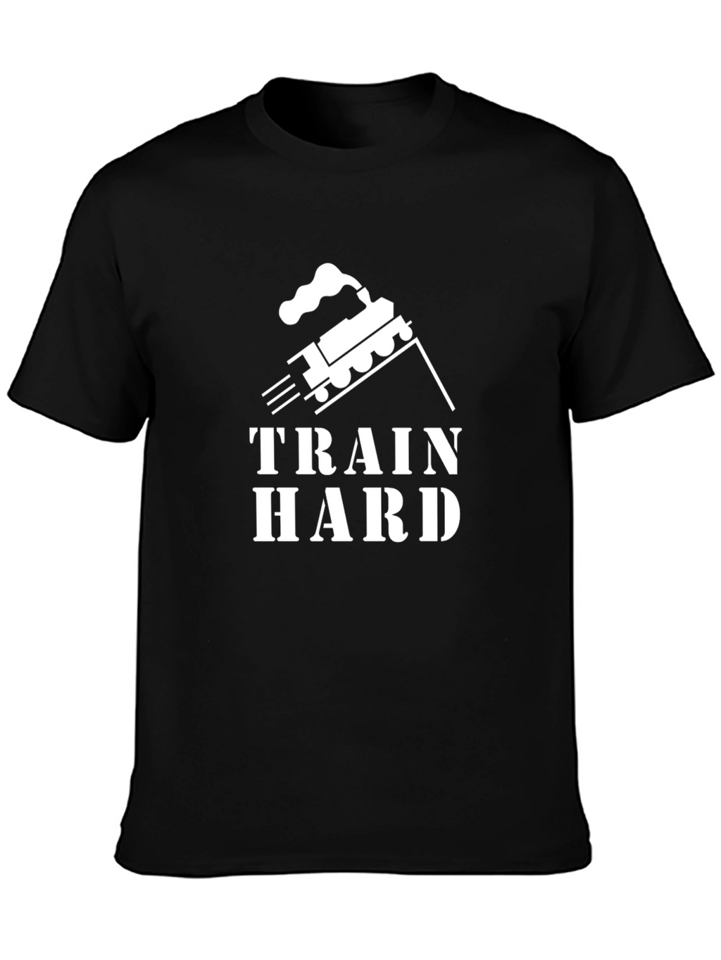 Train Hard Black Graphic T-Shirt