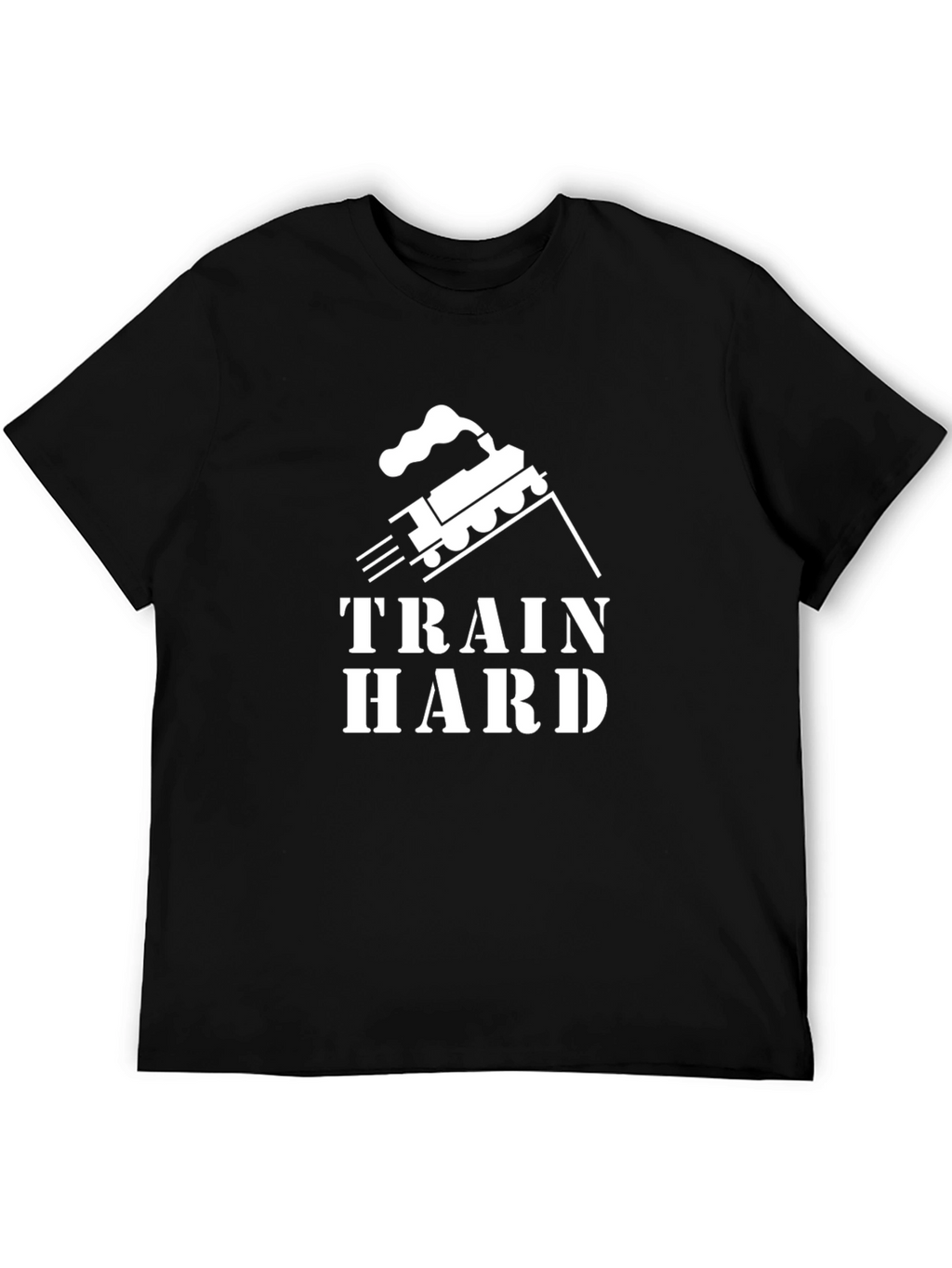 Train Hard Black Graphic T-Shirt