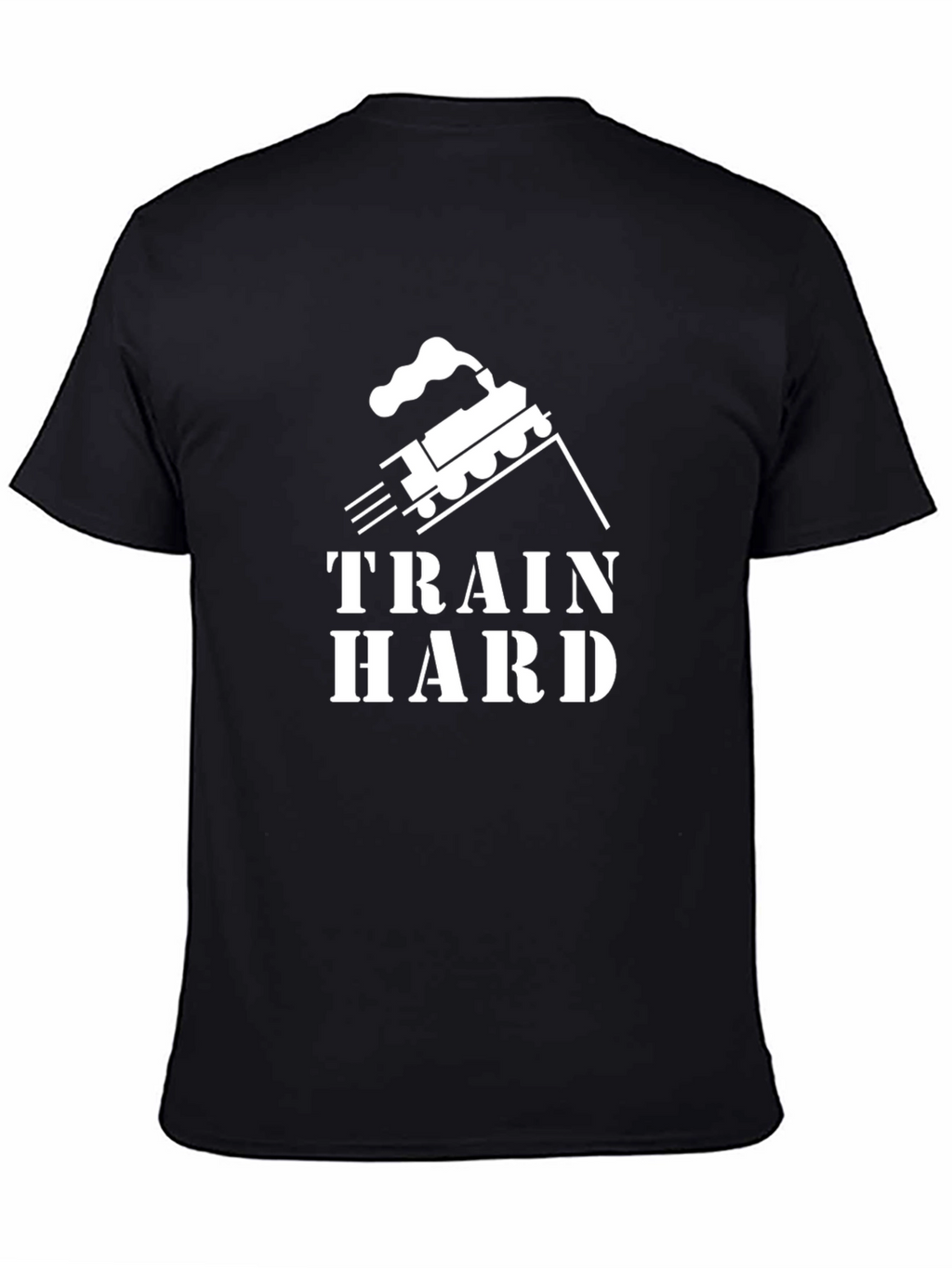 Train Hard Black Graphic T-Shirt