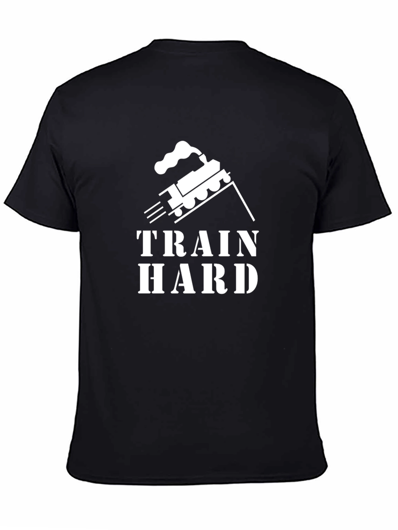 Train Hard Black Graphic T-Shirt
