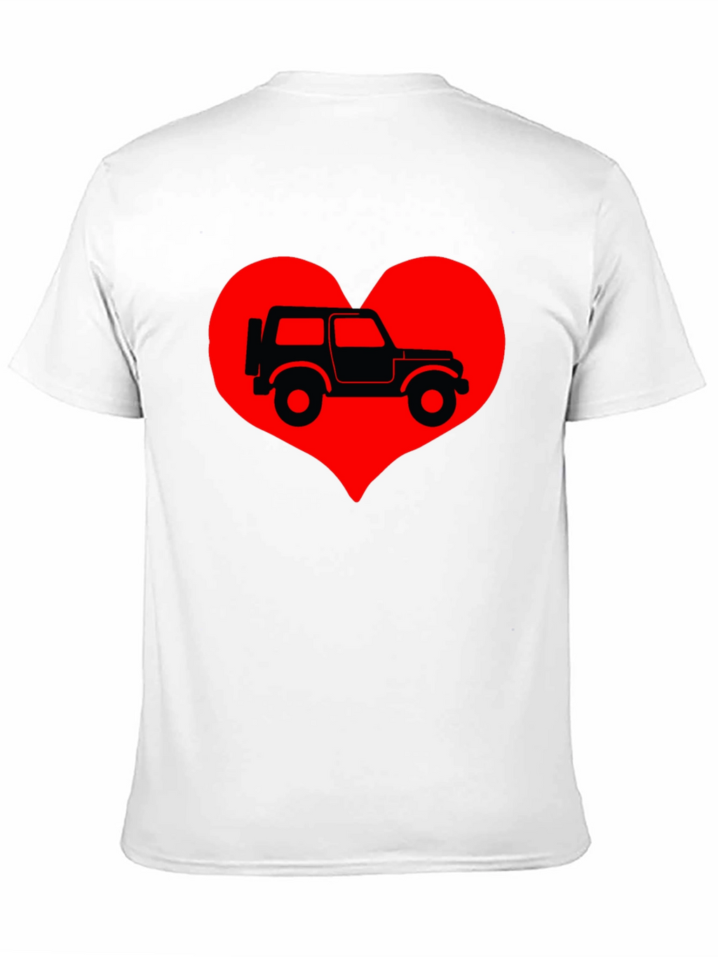 Jeep Heart T-Shirt - Classic Car Lover Tee