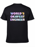 Worlds Okayest Engineer Graphic T-Shirt