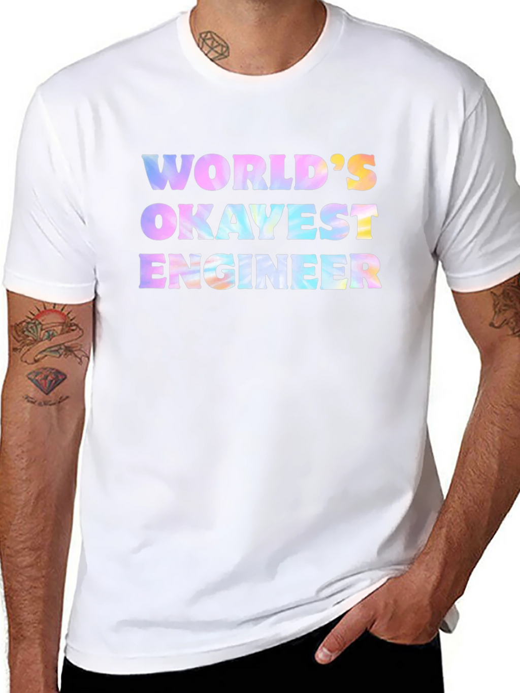 Worlds Okayest Engineer Graphic T-Shirt