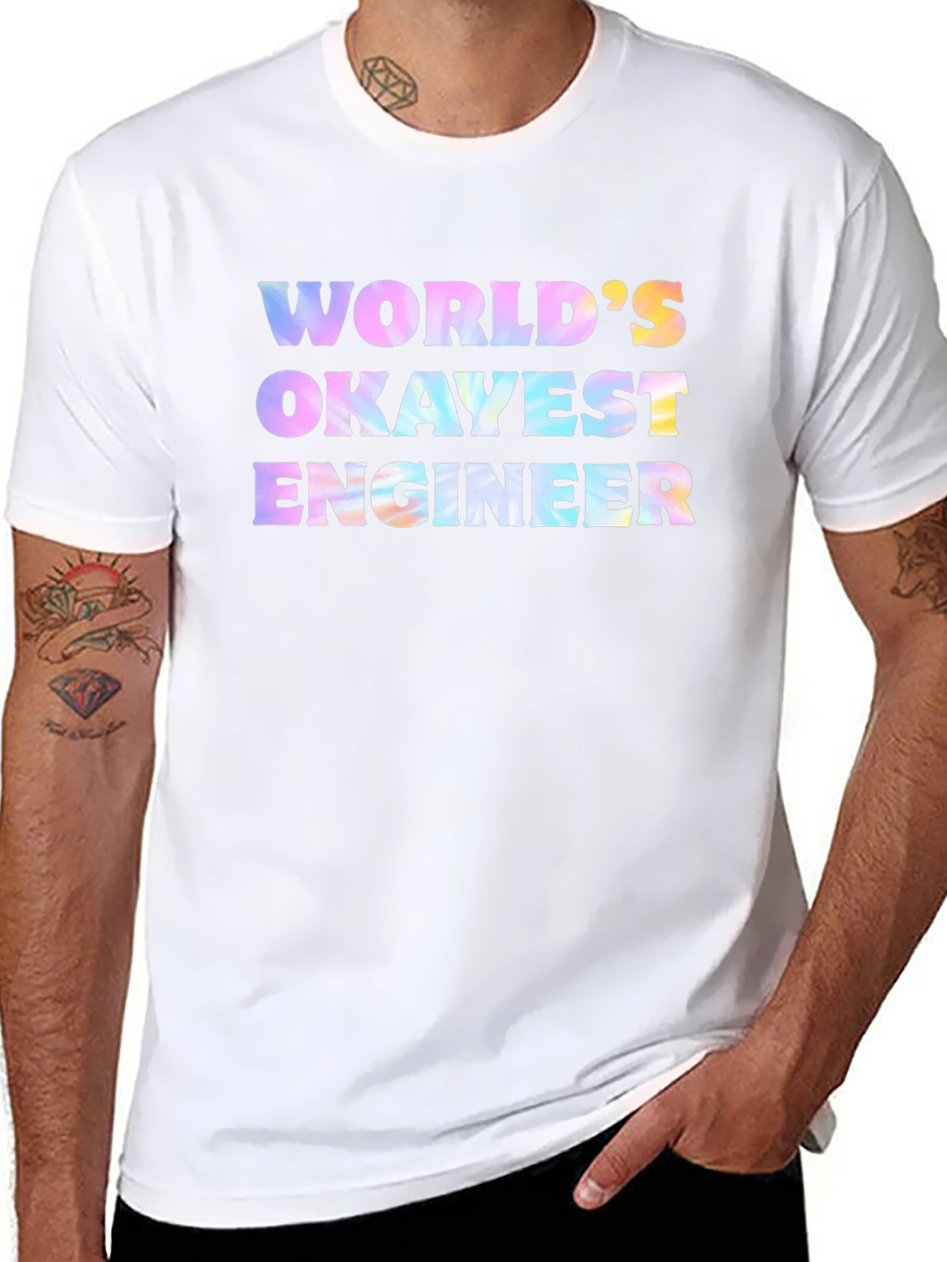 Worlds Okayest Engineer Graphic T-Shirt