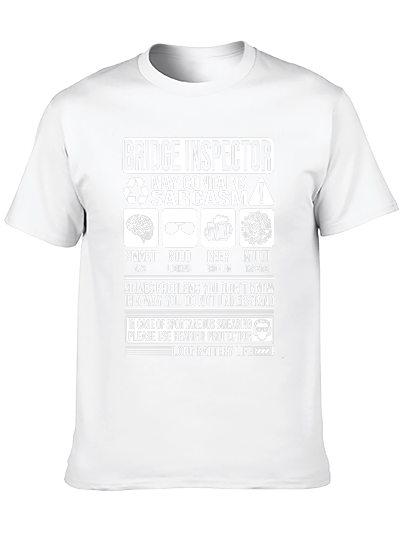 Bridge Inspector Sarcastic Humor T-Shirt