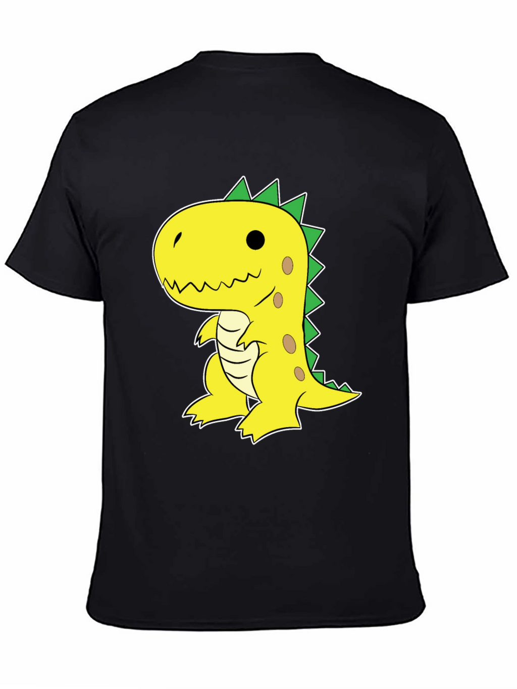 Dino Graphic Tee - Fun & Casual Black T-Shirt