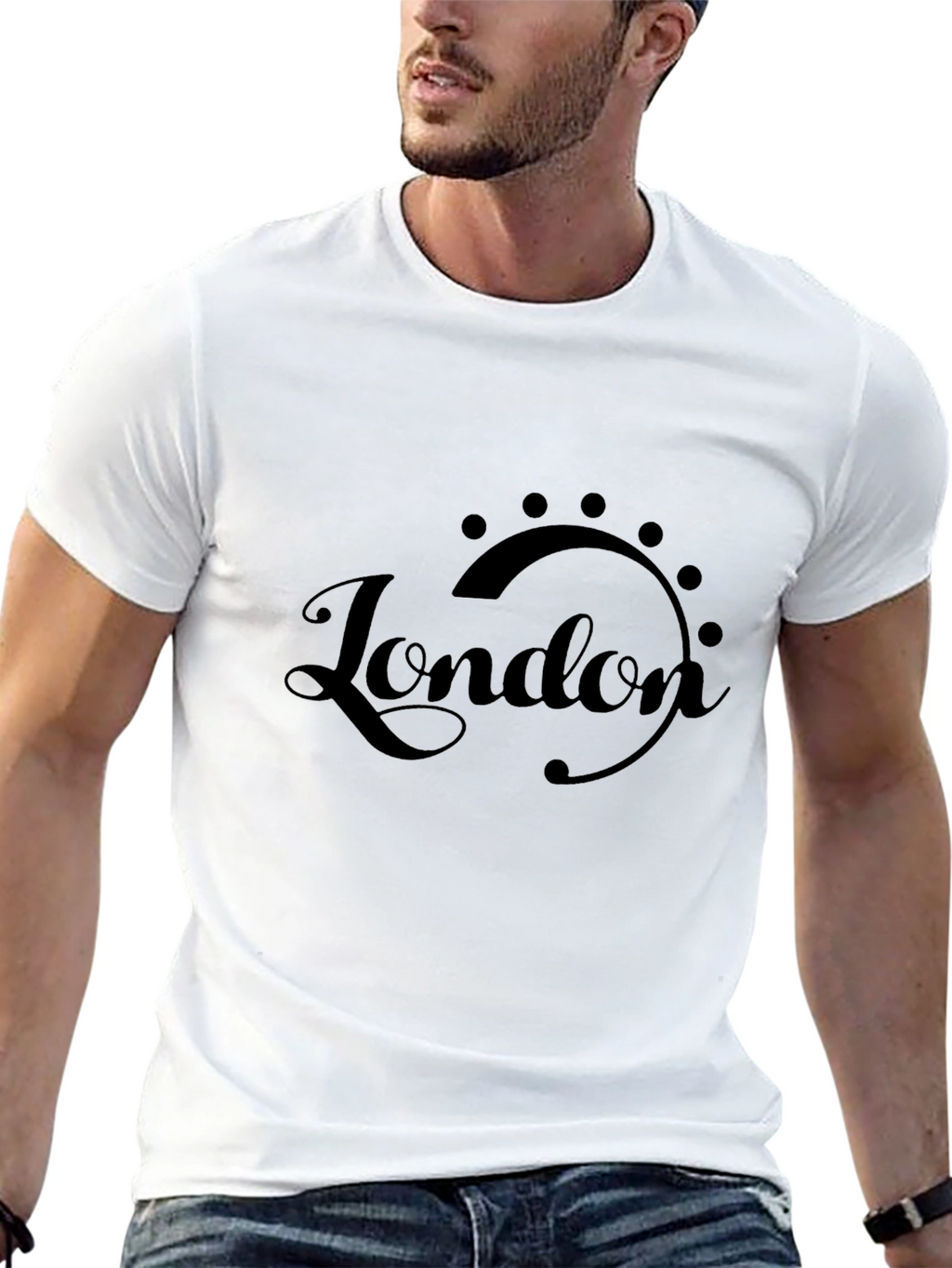 London Music Graphic Black T-Shirt