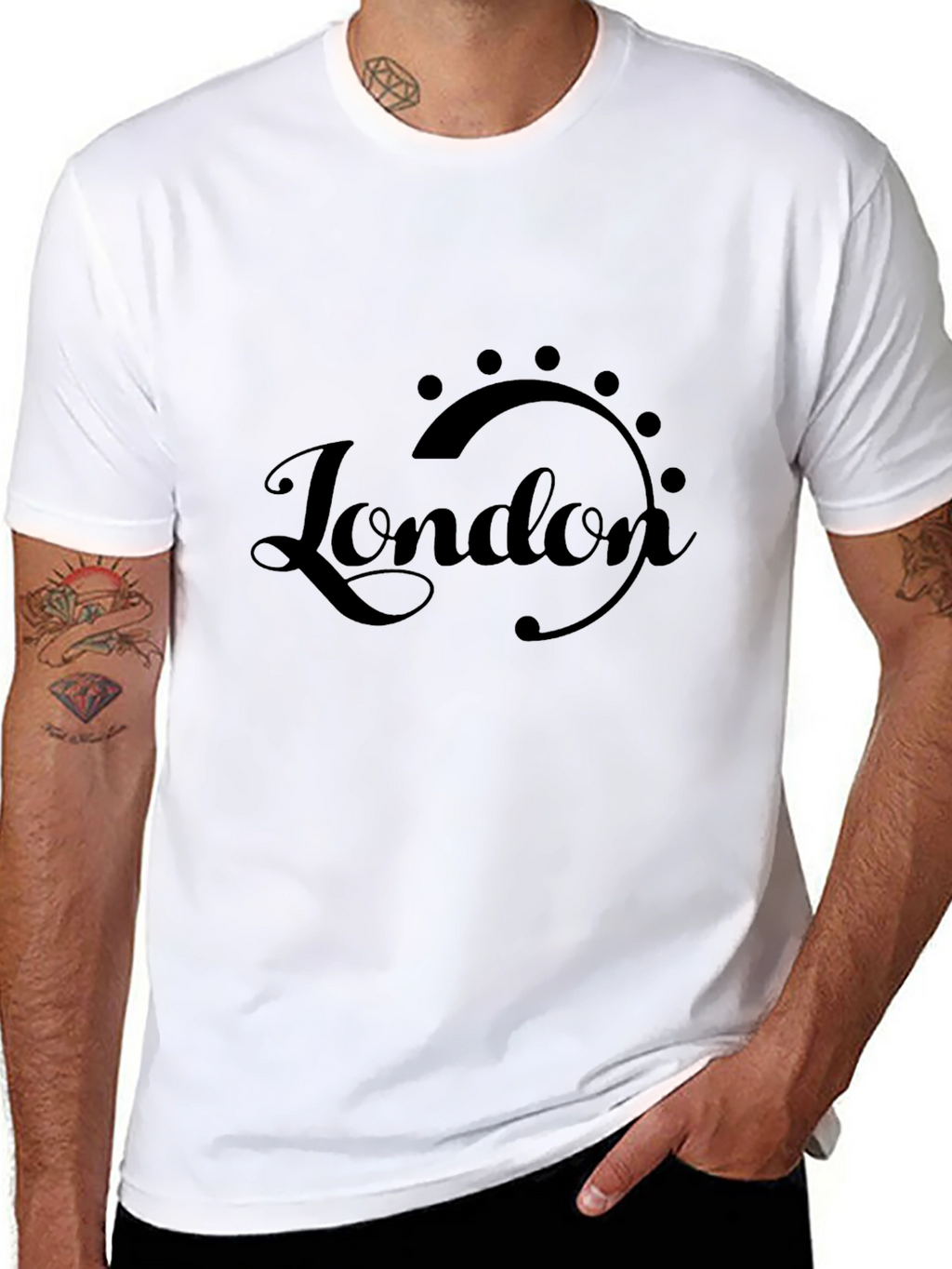 London Music Graphic Black T-Shirt