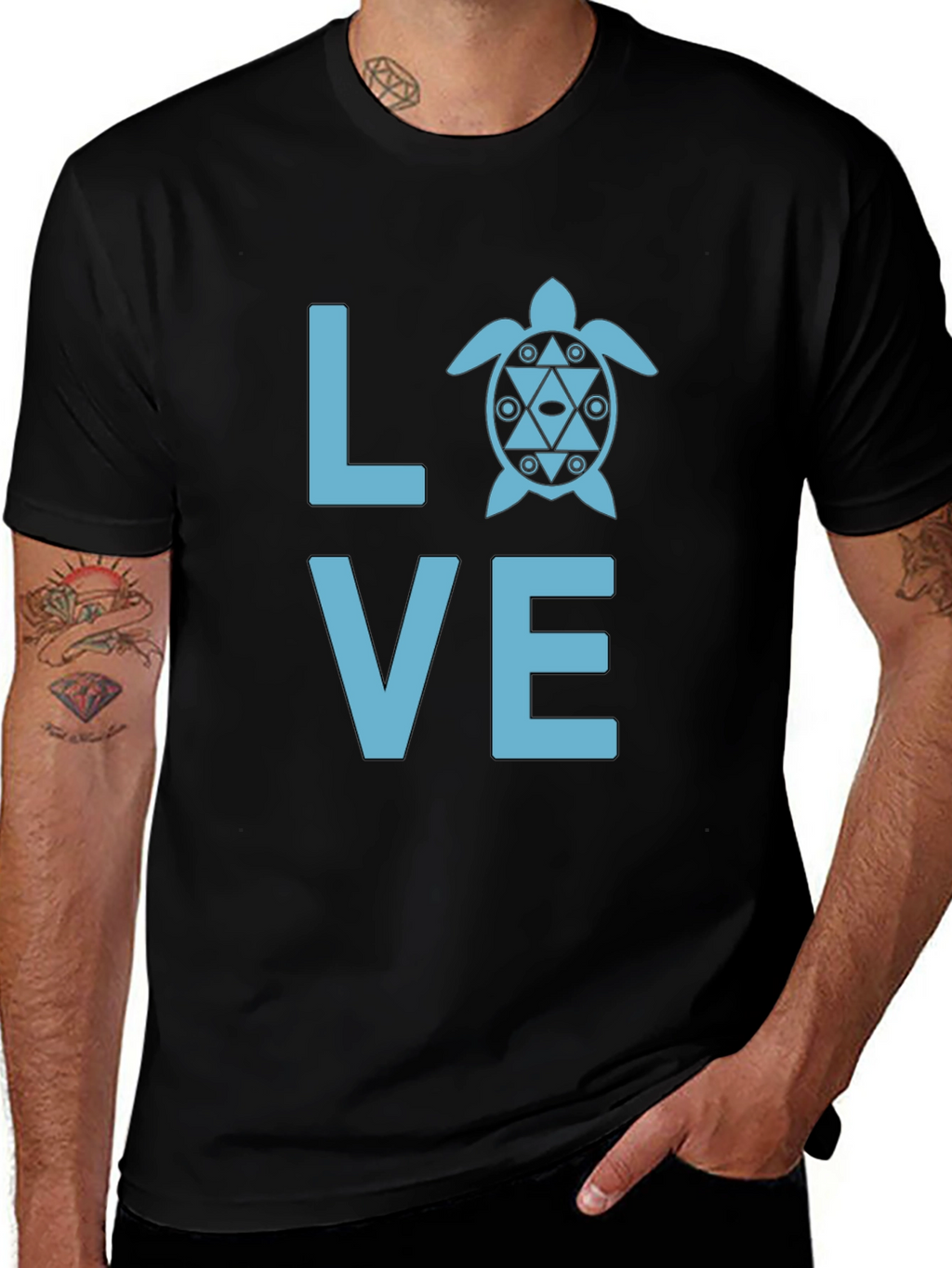 Love Turtle Graphic Tee - Casual Comfort