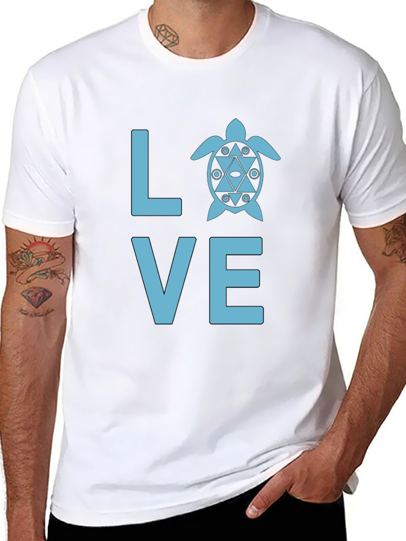 Love Turtle Graphic Tee - Casual Comfort