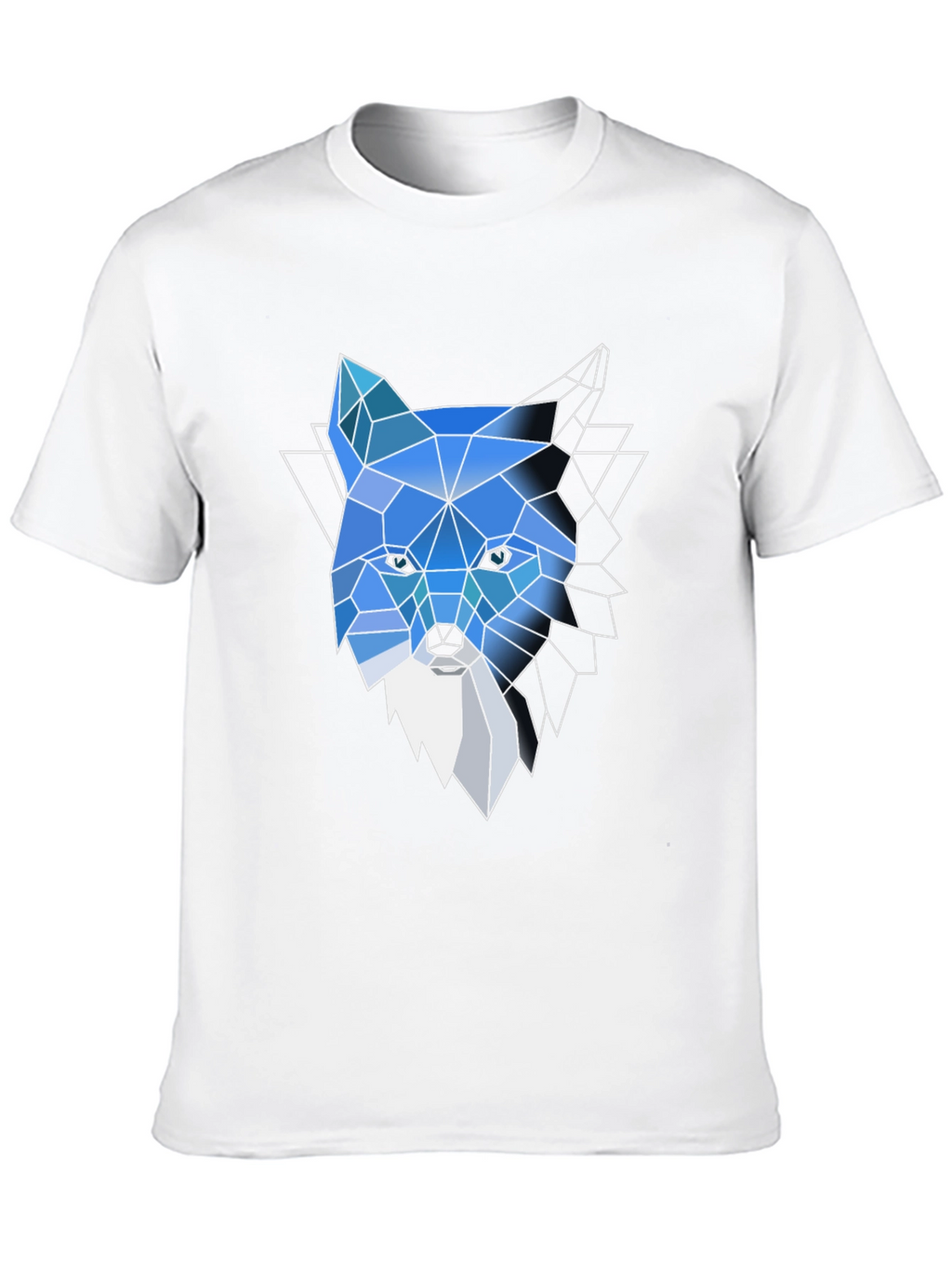 Geometric Fox Tee: Modern Graphic Print T-Shirt