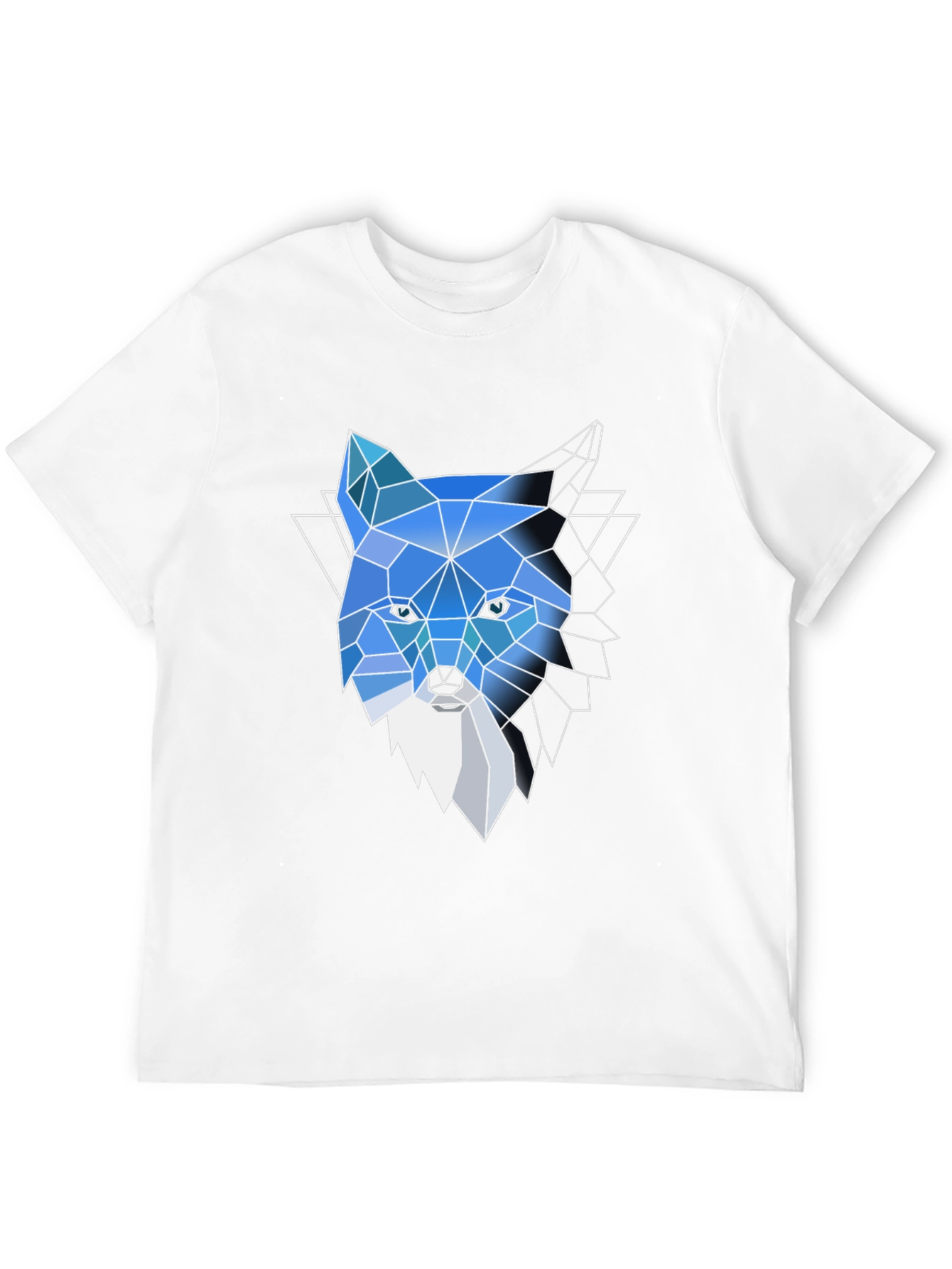 Geometric Fox Tee: Modern Graphic Print T-Shirt