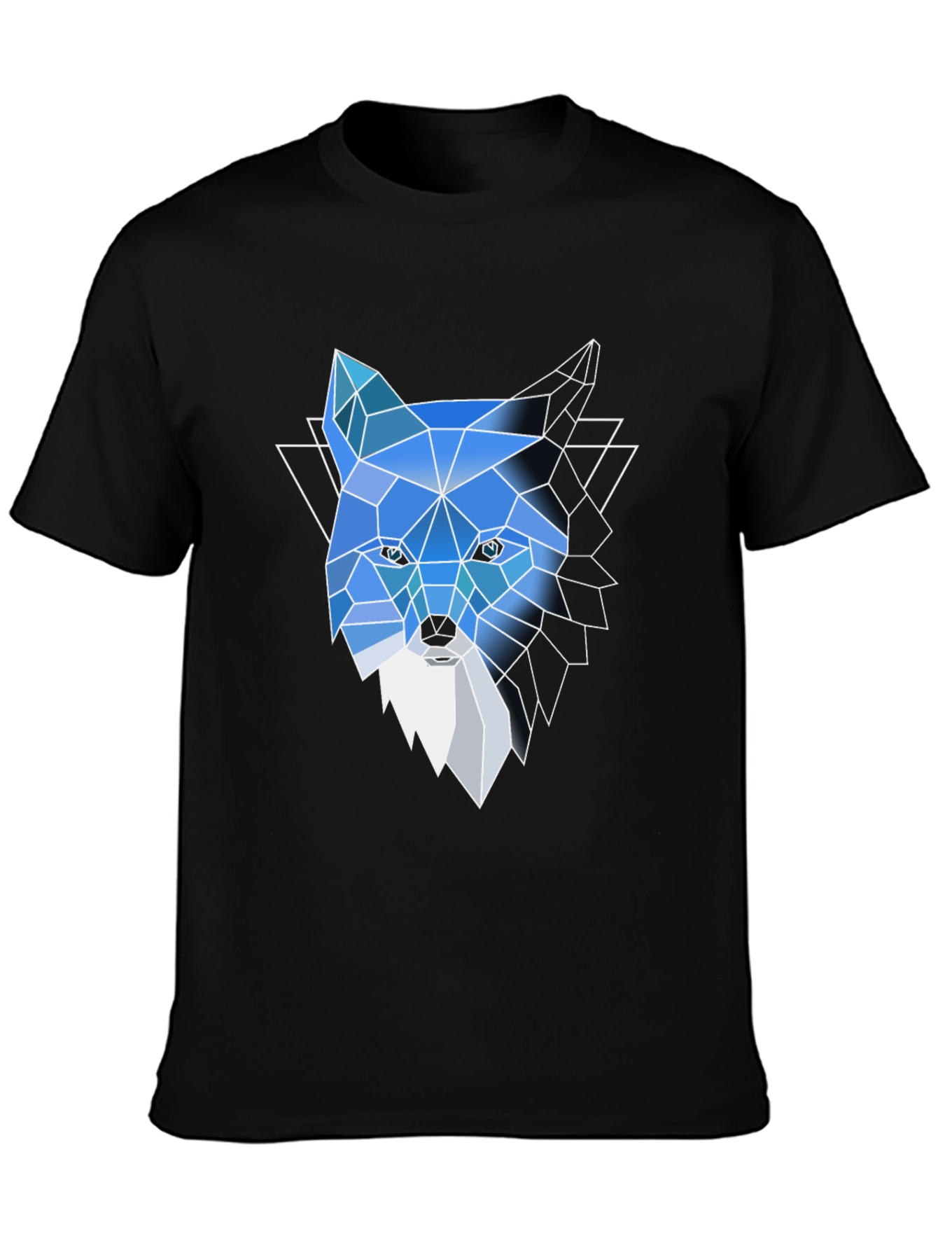 Geometric Fox Tee: Modern Graphic Print T-Shirt