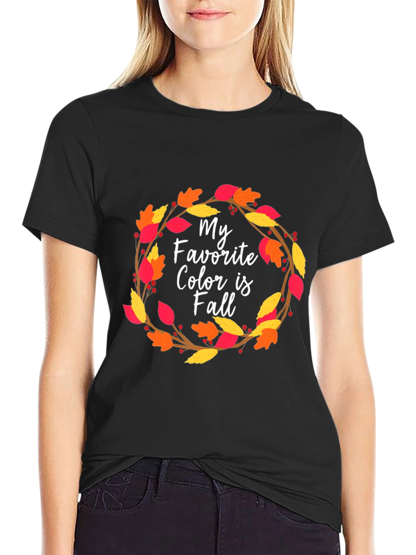 Autumn Leaves T-Shirt - My Favorite Color is Fall