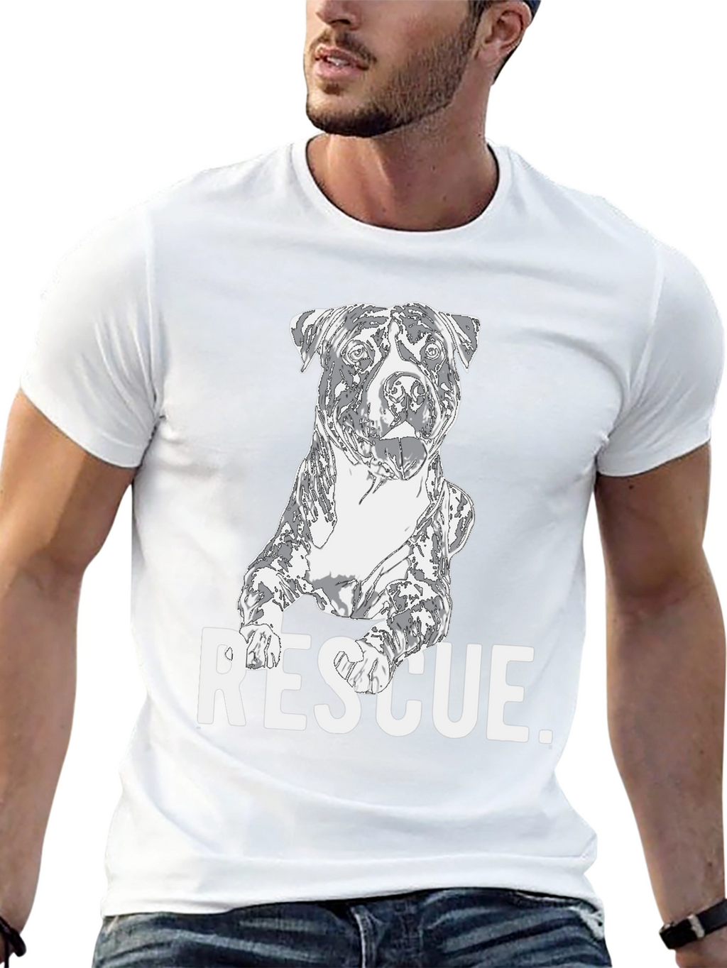 Dog Rescue T-Shirt - Support Animal Adoption