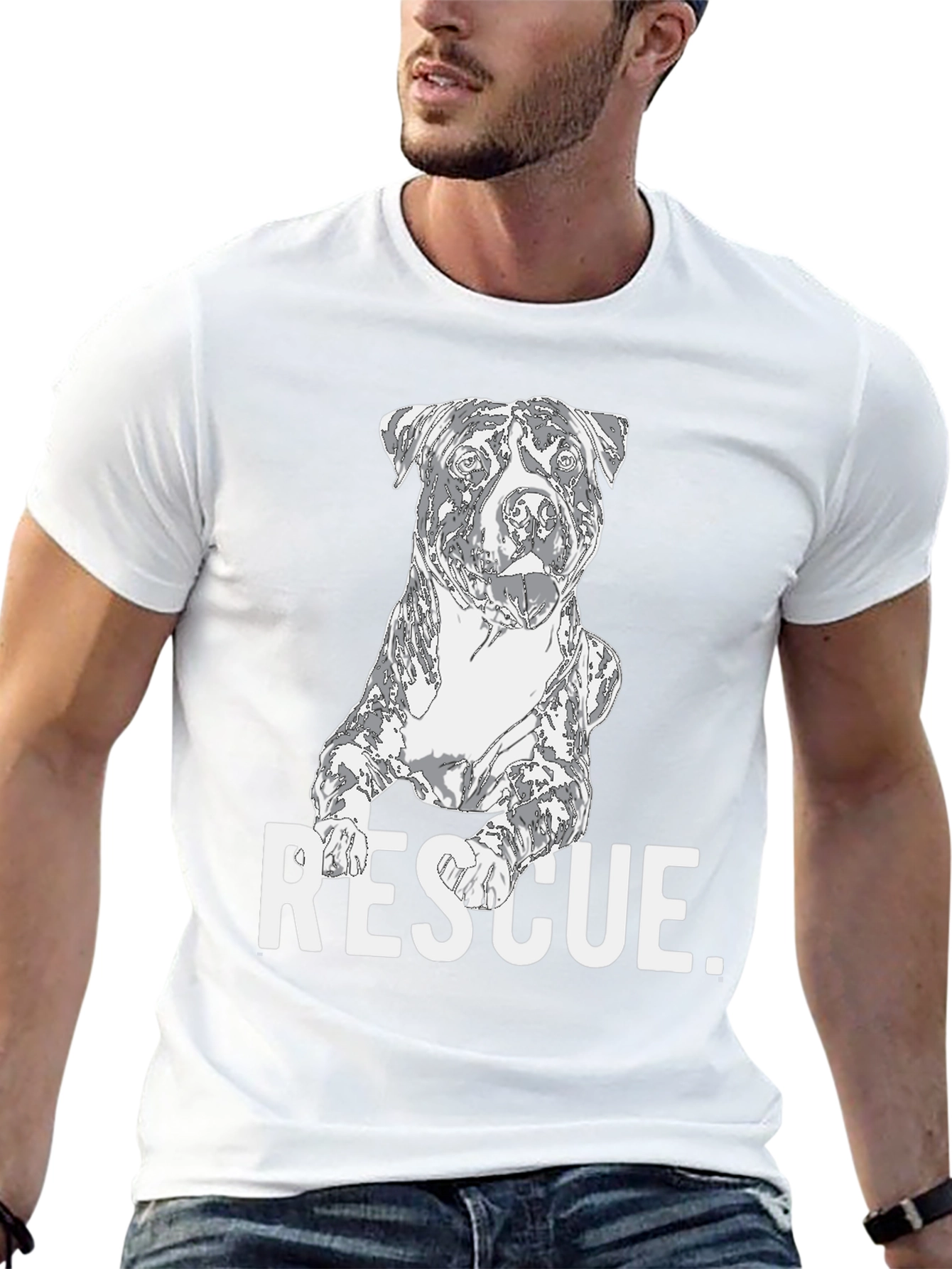 Dog Rescue T-Shirt - Support Animal Adoption