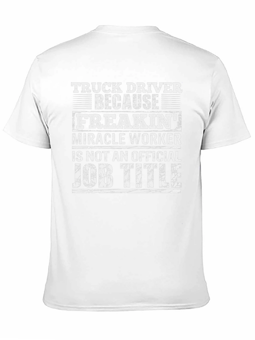 Truck Driver Job Title Graphic T-Shirt