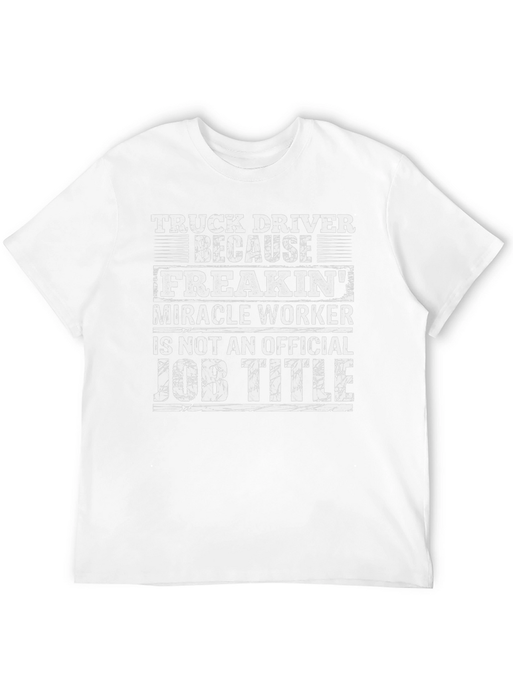 Truck Driver Job Title Graphic T-Shirt