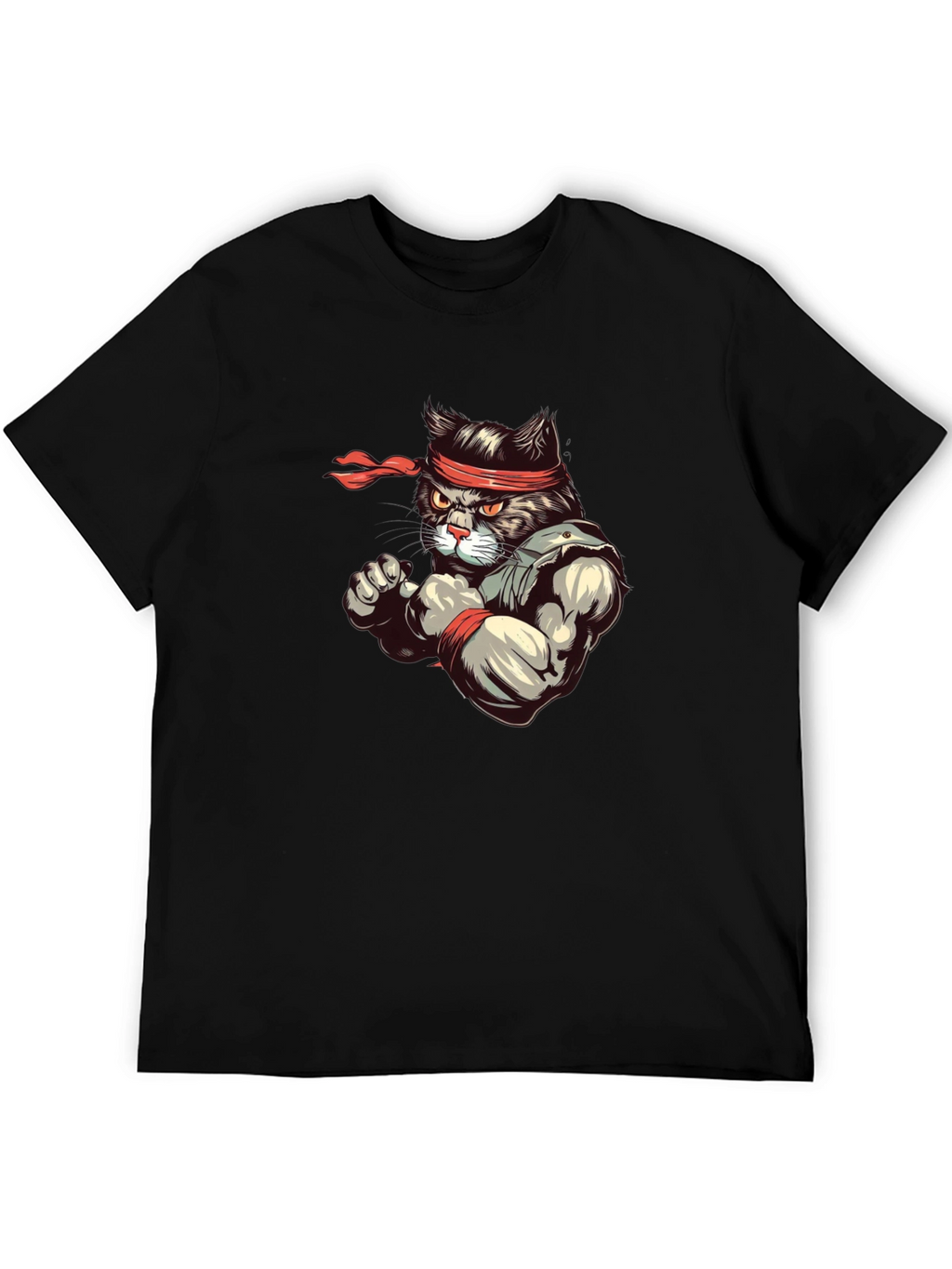 Martial Arts Cat T-Shirt - Ninja Cat Tee