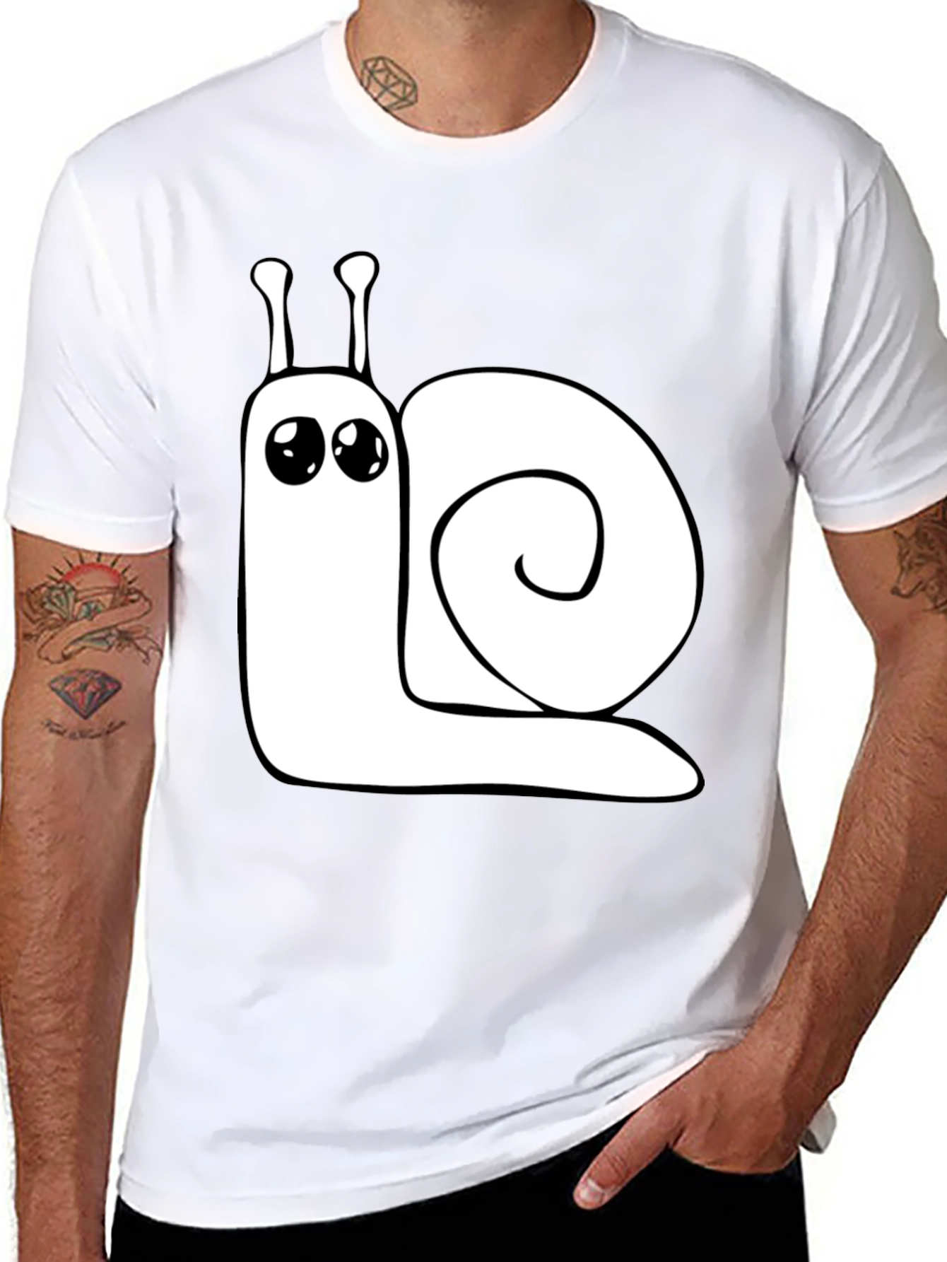 Snail Graphic T-Shirt - Soft Cotton Tee