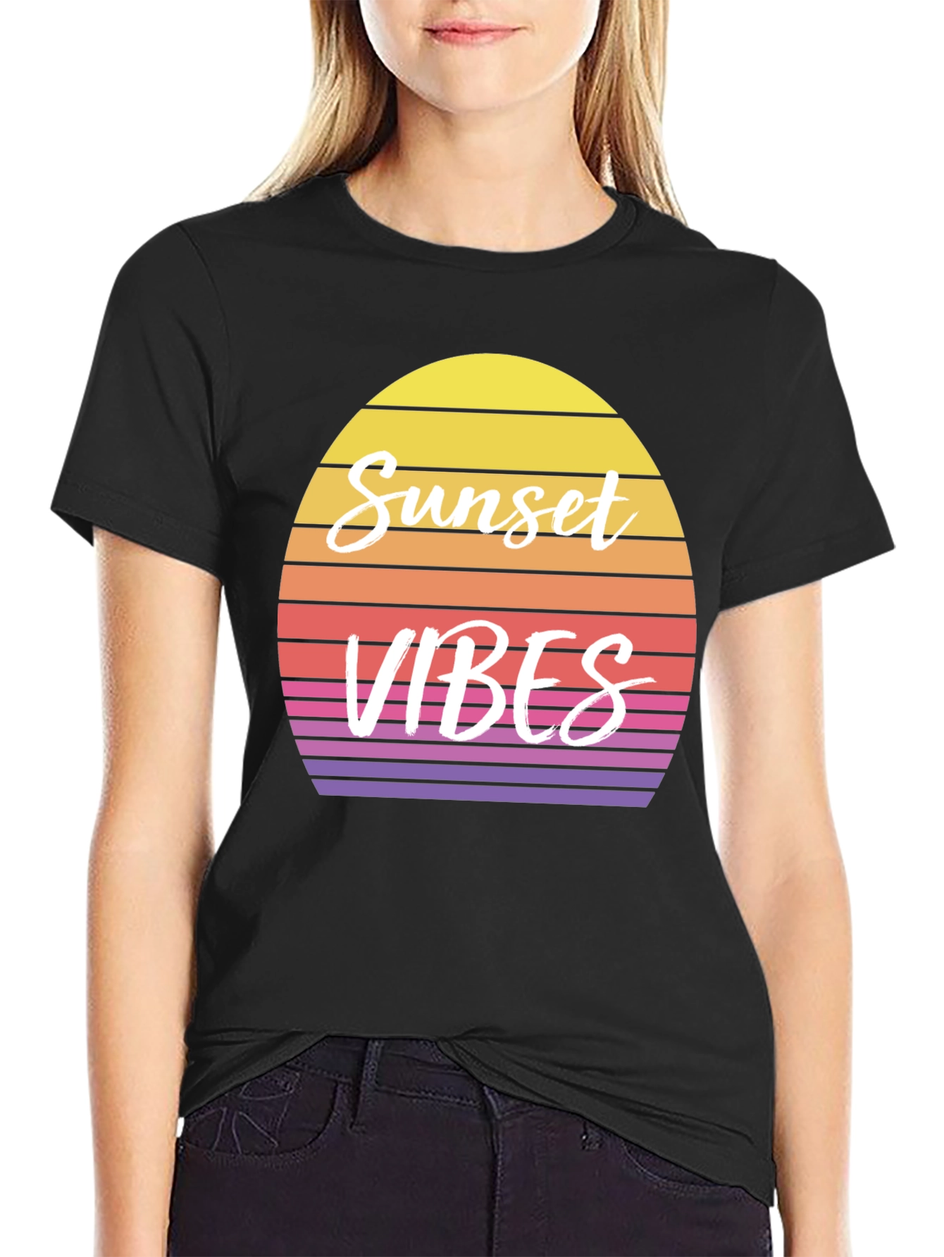 Sunset Vibes Graphic Tee - Retro Style