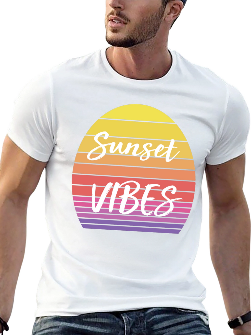 Sunset Vibes Graphic Tee - Retro Style