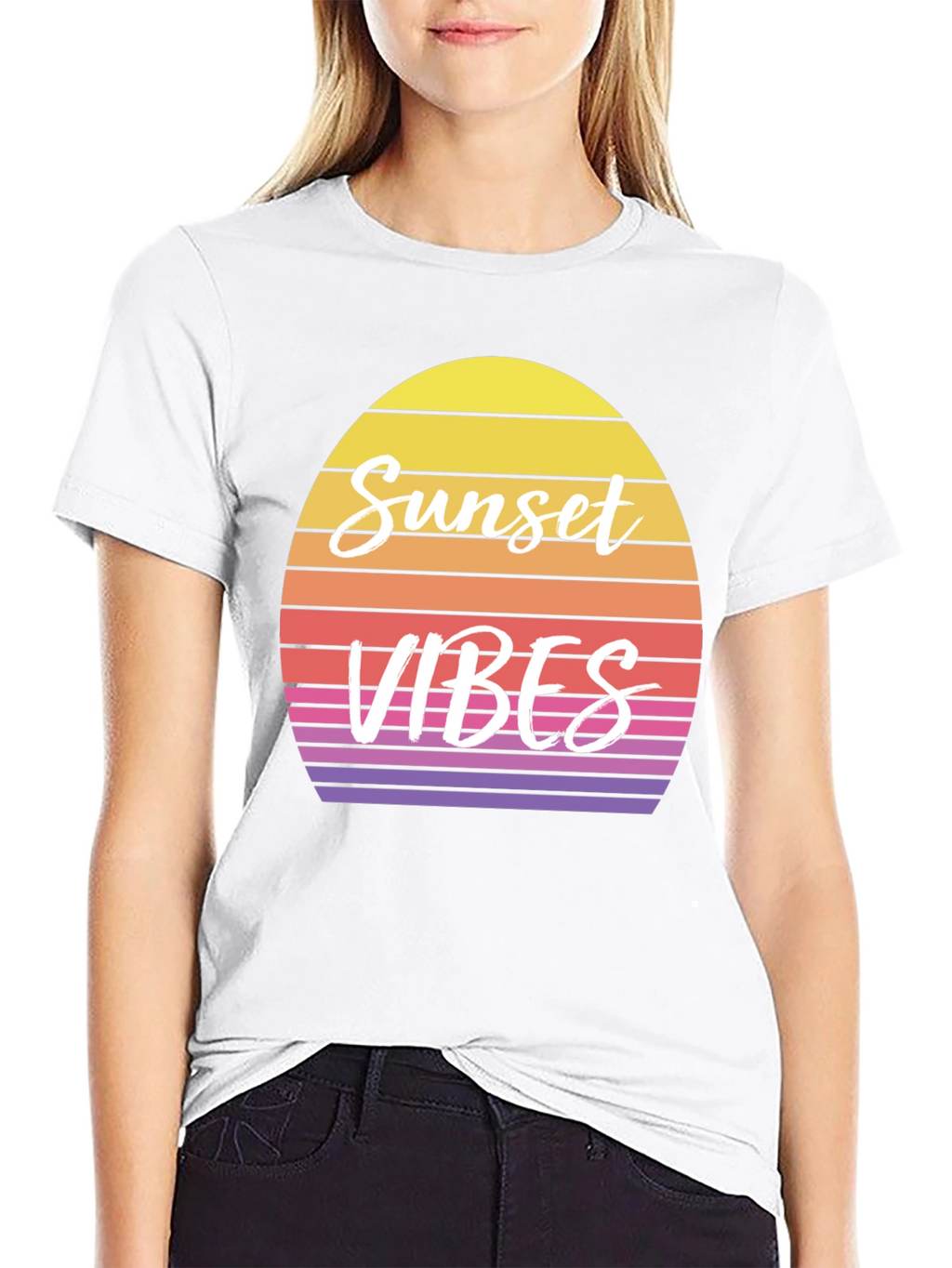 Sunset Vibes Graphic Tee - Retro Style