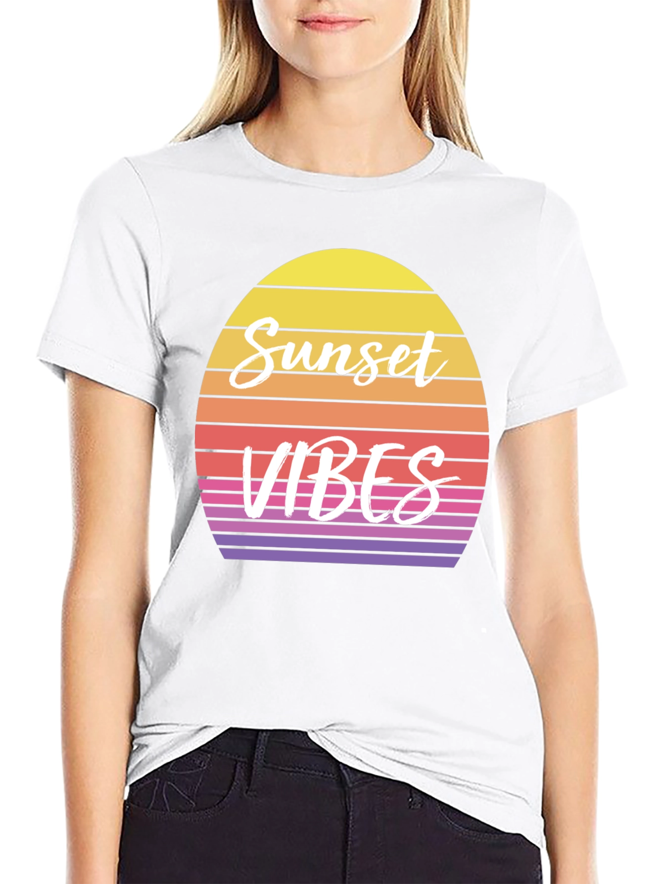 Sunset Vibes Graphic Tee - Retro Style