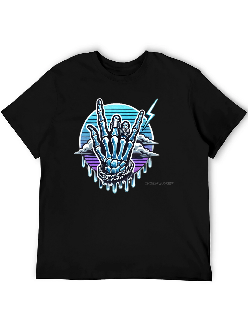 Skeleton Hand Graphic Tee - Rock On!