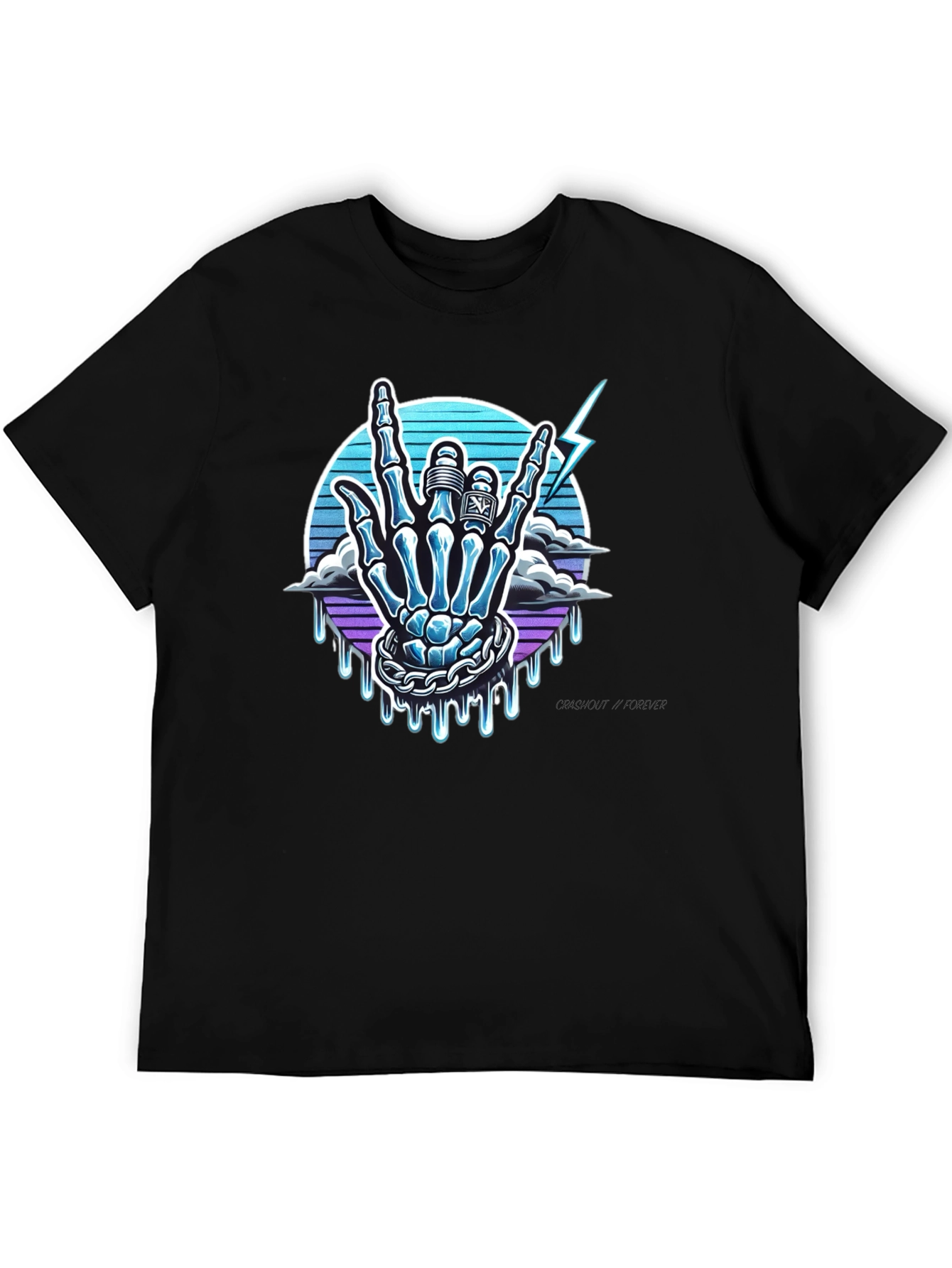 Skeleton Hand Graphic Tee - Rock On!