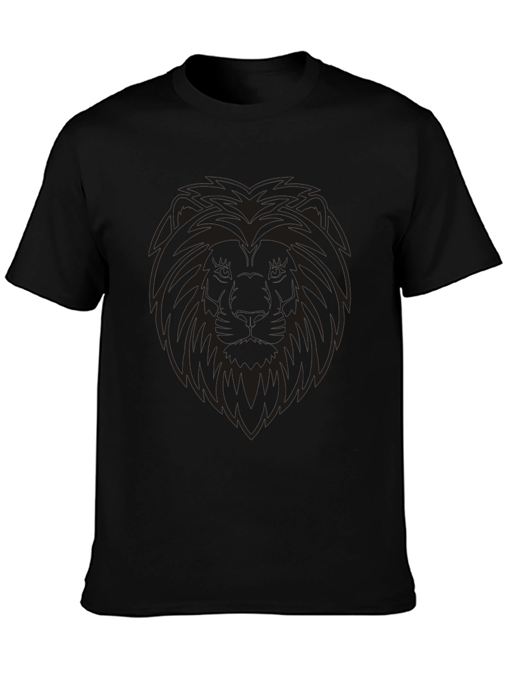 Lion Graphic Mens Black T-Shirt