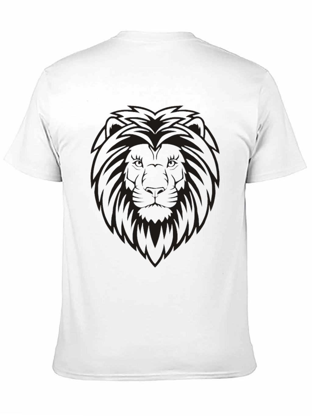 Lion Graphic Mens Black T-Shirt