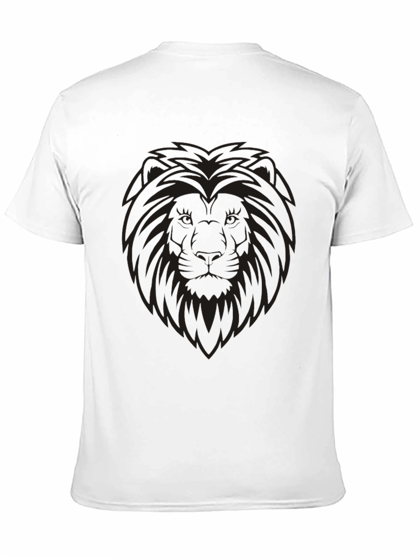 Lion Graphic Mens Black T-Shirt