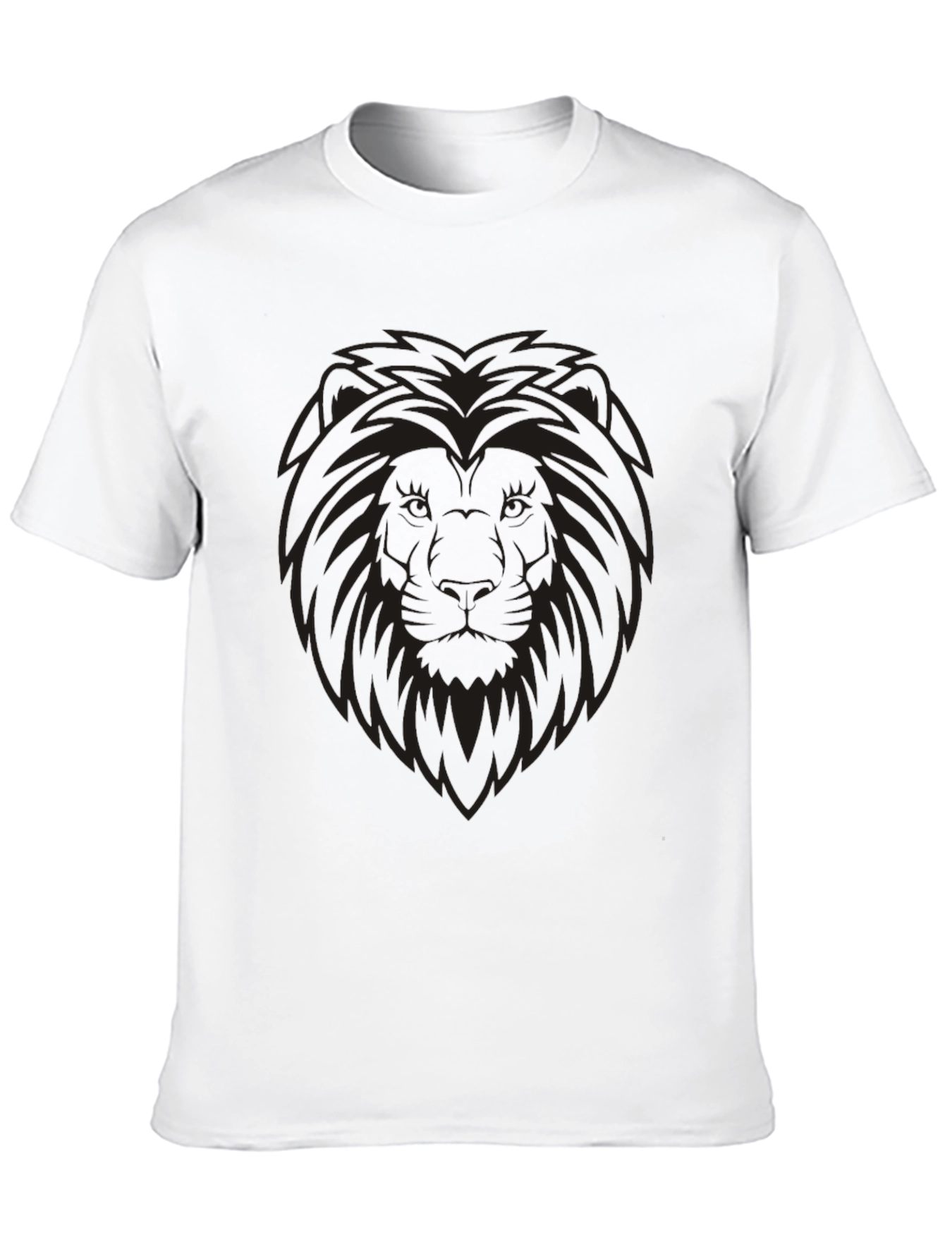 Lion Graphic Mens Black T-Shirt