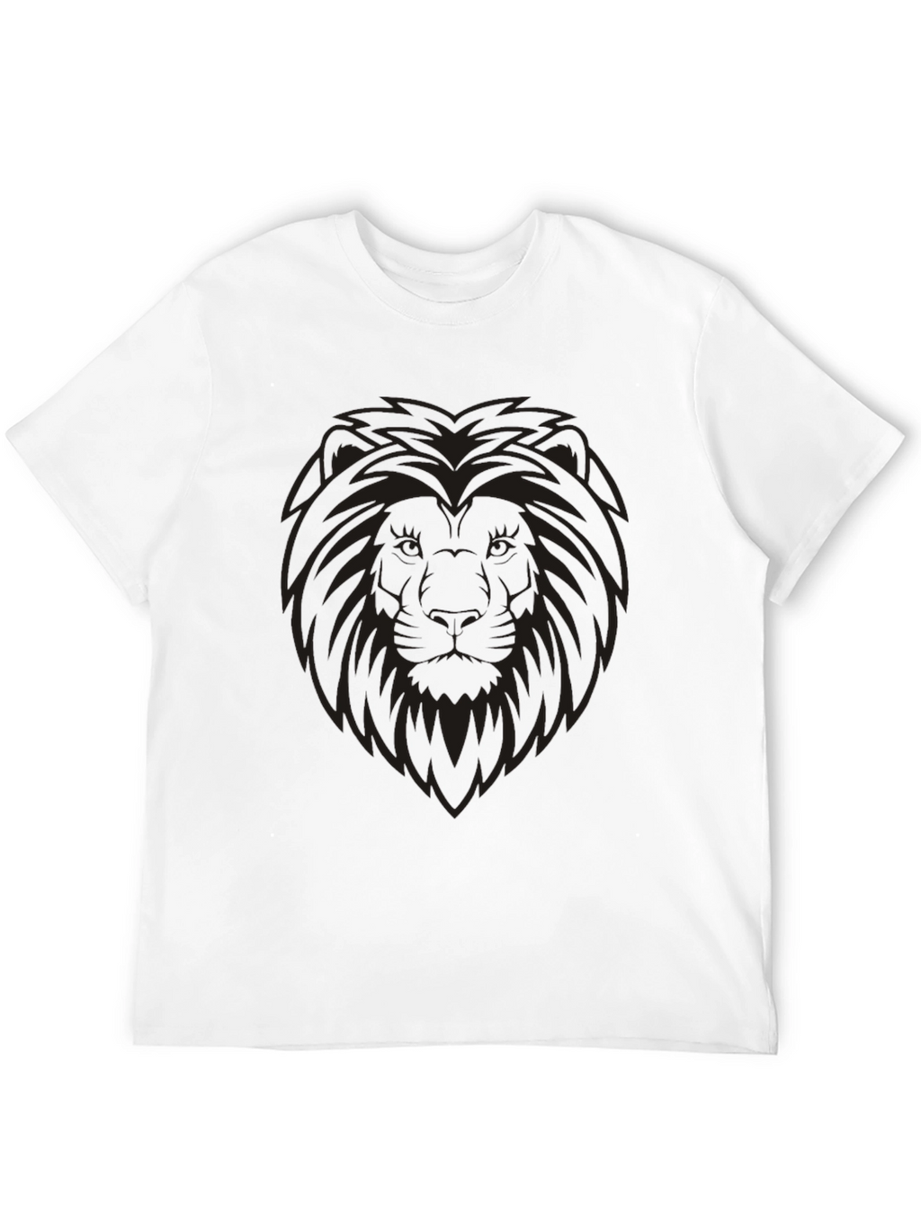 Lion Graphic Mens Black T-Shirt