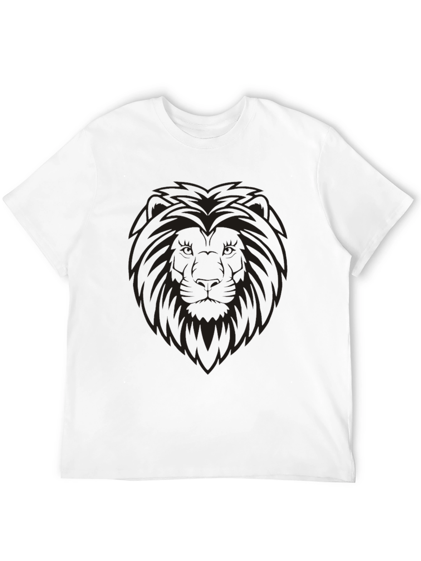 Lion Graphic Mens Black T-Shirt